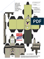 Alien Overlord Paper Toy Paper Craft
