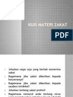 Kuis Materi Zakat