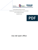 uso del OpenOffice