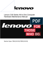 Lenovo C40 Series All-In-One Computer Hardware Maintenance Manual