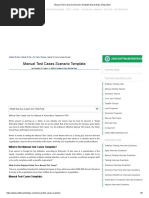 Manual Test Cases & Scenario Template New & Easy Steps 2021