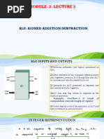 Module-2 - Lecture 2: Alu - Signed Addition/Subtraction