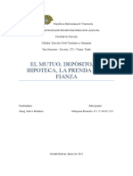 EL MUTUO, DEPOSITO, LA HIPOTECA, LA PRENDA Y LA FIANZA Listo