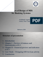 Designing MIS for Loan Activity at Banca Transilvania