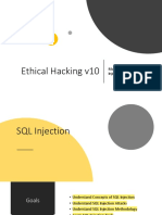 Ethical Hacking v10: Module 13 - SQL Injection