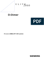 D-Dimer: For Use On IMMULITE 2000 Systems