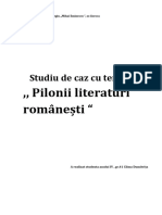 Pilonii literaturii românești 