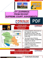 Key Learnings From Recent Supreme Court Judgements