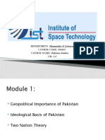 DEPARTMENT: Humanities & Sciences COURSE CODE: 100102 COURSE NAME: Pakistan Studies CR: 2-0