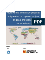 Guia Para La Atencion de Personas Migrantes o de Origen Extranjero Dirigida a Sociosanitario