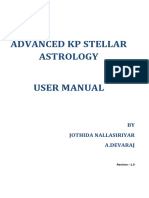 Advanced KP Stellar Astrology User Manual