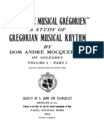 1932 Le Nombre Musical Gregorien En