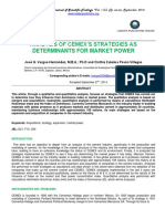 Analysis of Cemex'S Strategies As Determinants For Market Power