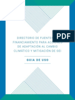 Guia Metodologica Directorio Fuentes de Financiamiento Financiamiento Climatico 2018