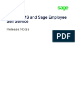Sage HRMS and Sage Employee Self Service: Release Notes