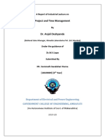 Project and Time Management: A Report of Industrial Lecture On