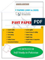 CSS PAST PAPERS (2001 to 2020