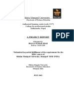 100689334 Project Report on Job Analysis and Design