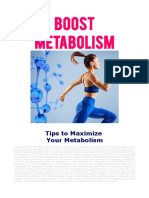 Boost Metabolism - Tips To Maximize Your Metabolism