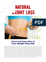 Natural Weight Loss - Quick and Easy Way To Lose Weight Naturally