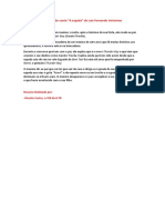 Resumo Do Conto "A Espada" de Luís Fernando Veríssimo Realizado Pelo Vicente Castrp N.º20 8.ºD.