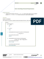 Lesson 17: Equations Involving Factored Expressions: Student Outcomes