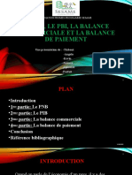 Le PIB-PNB-Balance de Paiement Et Balance Commerciale