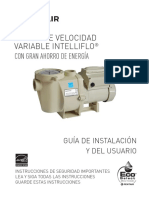 IntelliFlo Variable Speed Pump Owners Manual Spanish