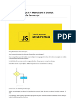 Belajar Javascript #7 - Memahami 6 Bentuk Percabangan Pada Javascript