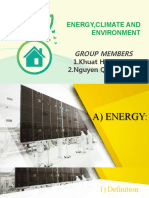 Energy, Climate and Environment: Group Members