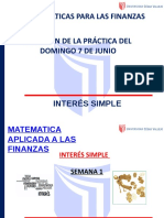 Matemáticas financieras: interés simple