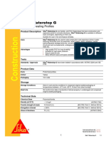 Sika - Waterstop G: PVC Joint Sealing Profiles