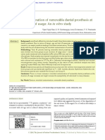 Microbial Contamination of Removable Dental Prosthesis at Different Interval of Usage An in Vitro Study