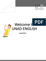 Welcome To Unad English: Level B1 +