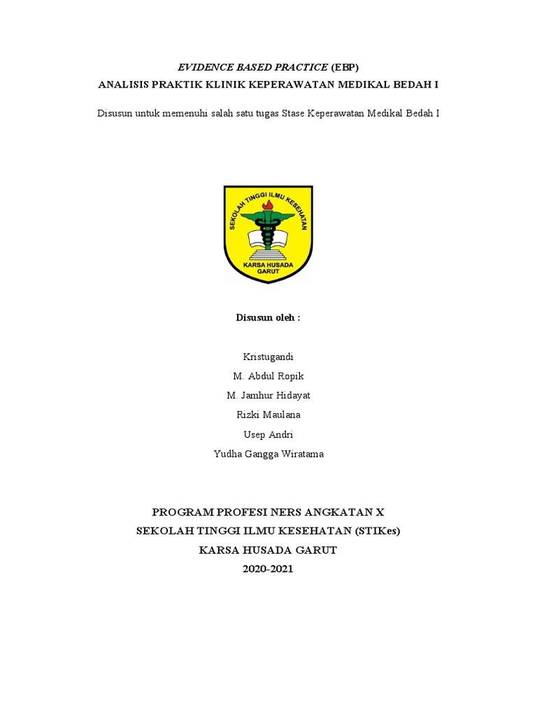 Evidence based practice pdf