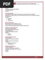 GCSE Business Studies Chapters