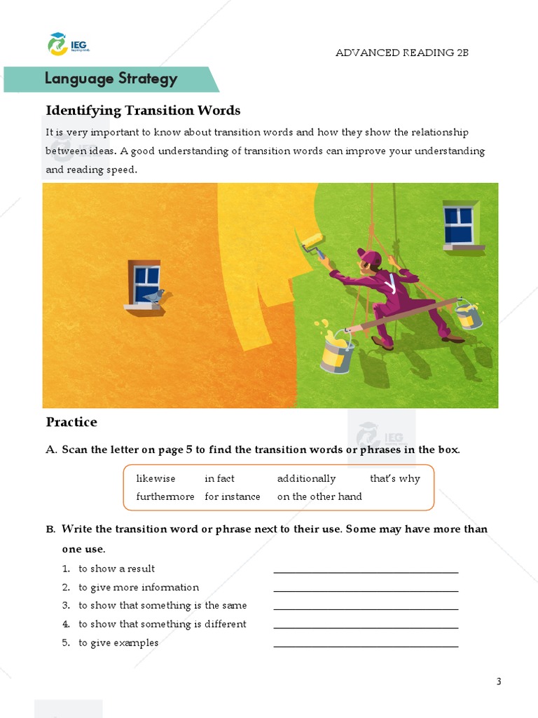 Transition Words for Enhanced Reading | PDF | Human Communication ...
