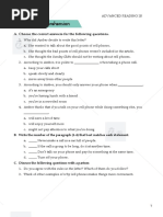 Check Your Comprehension: A. Choose The Correct Answers For The Following Questions