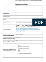Internal Assessment Cover Sheet