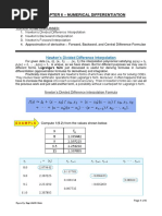 CHAPTER 6 NUmerical Differentiation