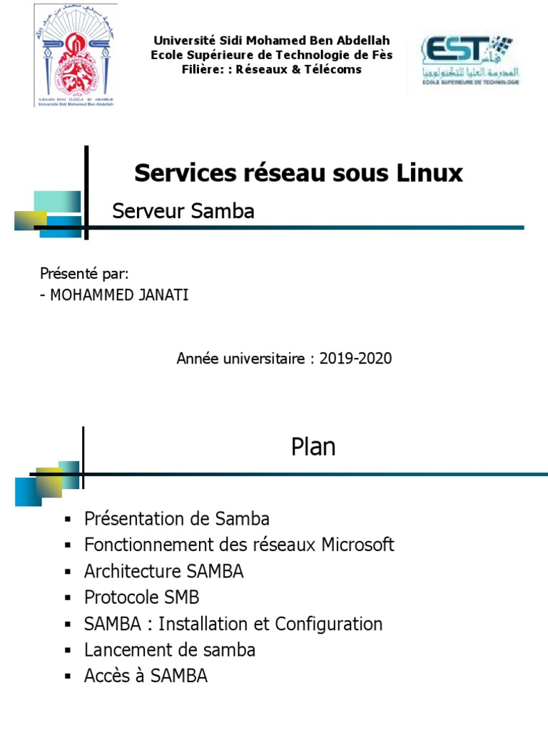 Configuration et Fonctionnement de Samba | PDF | Serveur (Informatique ...