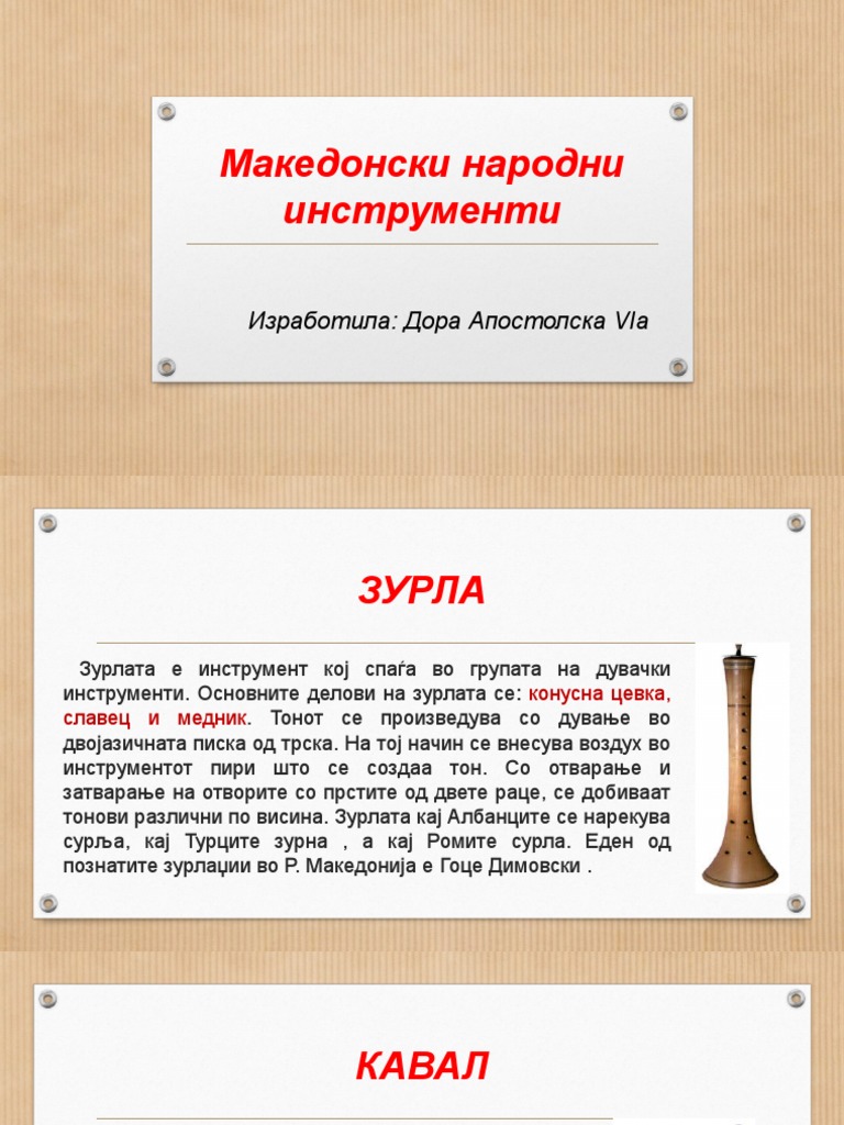 Македонски народни инструменти | PDF