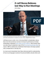 Amazon CEO Jeff Bezos Proves Memos, Press Releases Lead To Success - Observer