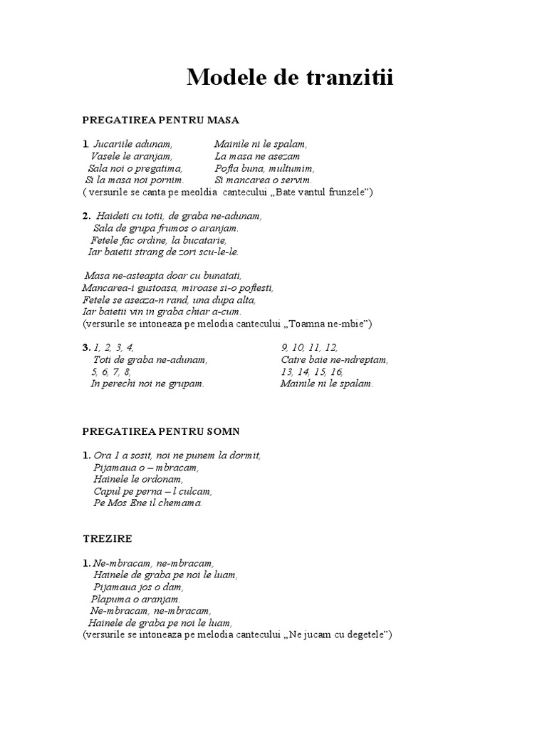 Modele Tranzitii | PDF