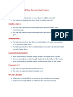 10 Most Common GMAT Idioms Estimate To/as:: Prohibit X From Y