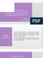 Cambios Físicos y Psicológicos de La Mujer y Desarrollo Fetal