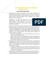 Medicamentos Que Afectan El Sistema de Coagulacion - Farmacologia