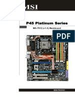P45 Platinum Series: MS-7512 (v1.X) Mainboard