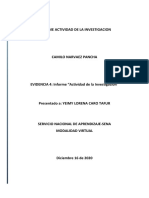 Evidencia 4 Informe Actividad de La Investigacion