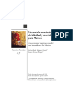 Un Modelo Economico de Felicidad y Su Evidencia para Mexico